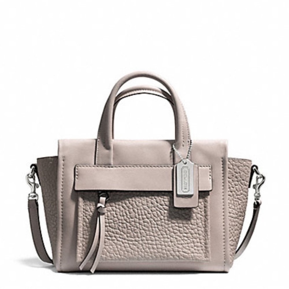 Coach Mini Bleeker Riley Crossbody Gray Bag
